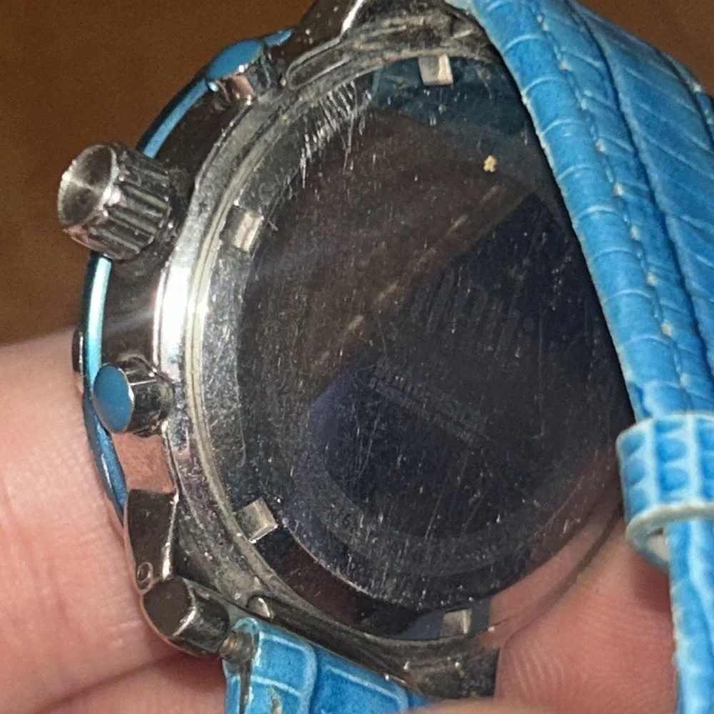 Unisex Immersion Maui  chronograph blue dial watch 38mm A3